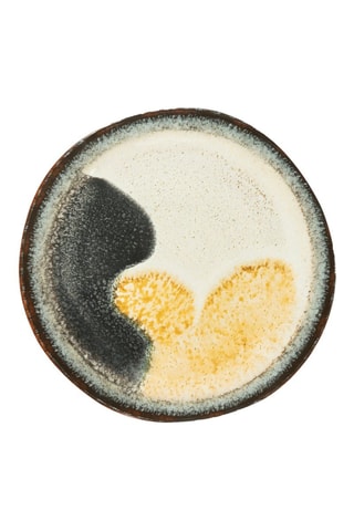 6 assiettes plates en céramique Dioniso - 26 x 26 x 2,5 cm