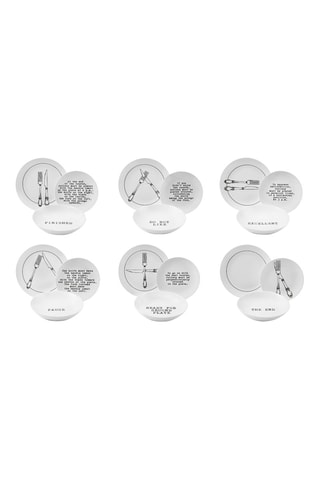 Service en porcelaine Galateo - 18 pièces