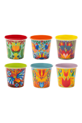 6 tasses à café en Bone China - 10 cl