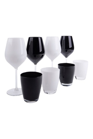 Service de verres et verres à pied - 8 pièces
