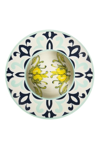 6 assiettes creuses en céramique Amalfi - 28,5 x 28,5 x 6,5 cm