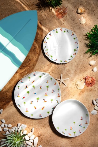 Service en porcelaine Honolulu - 18 pièces