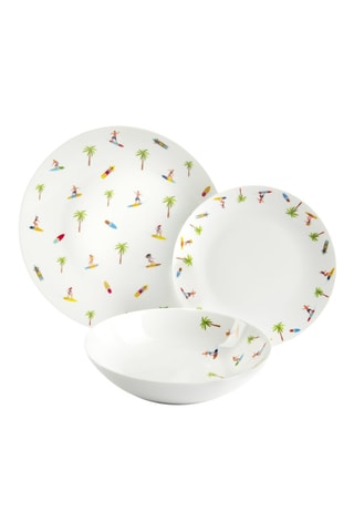 Service en porcelaine Honolulu - 18 pièces