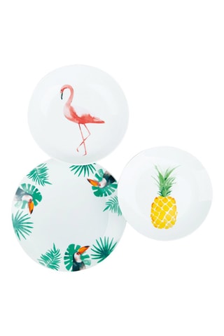 Service en porcelaine Tropical - 18 pièces