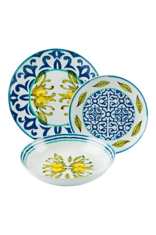 Service en porcelaine Amalfi - 18 pièces