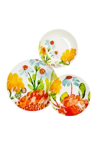 Service en porcelaine Blooming - 18 pièces