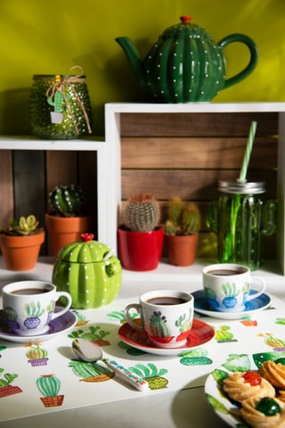 Bougeoir - 9,5 x 10 x 9,5 cm - Vert