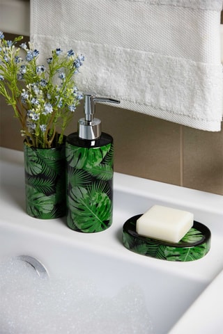 Accessoires de salle de bain en céramique Foliage - 3 pièces