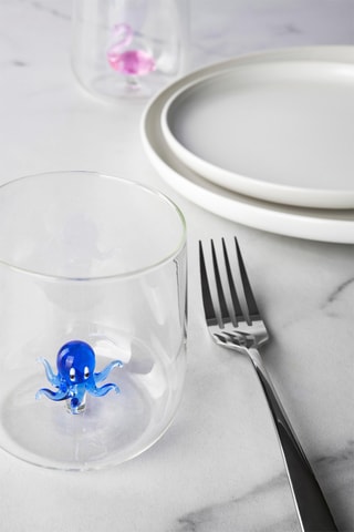 4 verres à eau en verre borosilicate - 45 cl