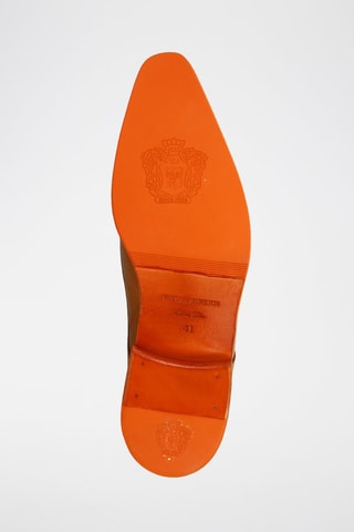 Derbys à boucles en croûte de cuir Lance - Orange
