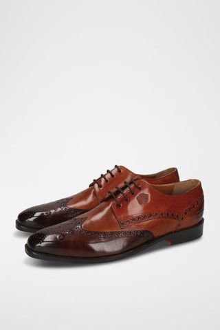 Derbys en croûte de cuir Martin - Marron