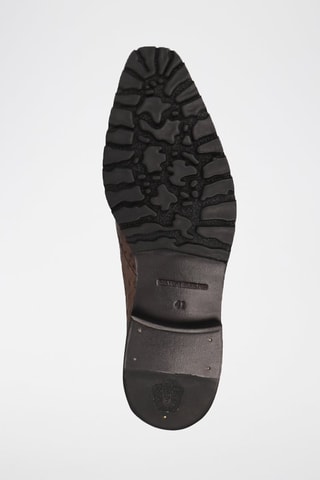 Derbys en cuir Jeff - Marron clair et marron foncé