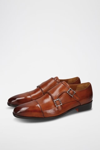 Derbys à boucles en cuir Lance - Marron foncé