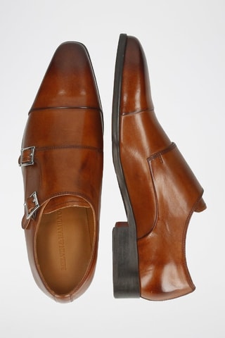 Derbys à boucles en cuir Lance - Marron foncé