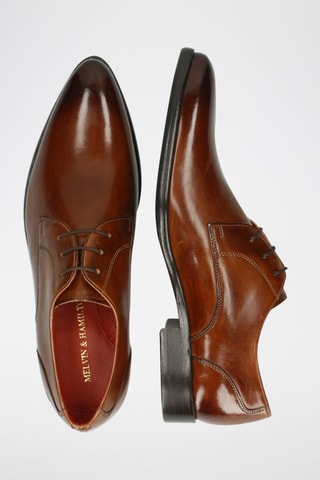 Derbys en croûte de cuir Toni - Marron