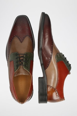 Derbys en cuir Jeff - Bordeaux