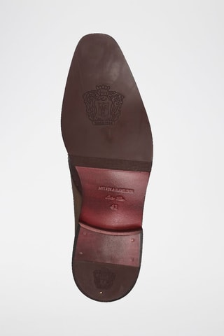 Derbys en cuir Jeff - Bordeaux