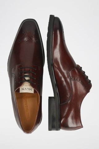 Derbys en cuir Dylan - Marron foncé