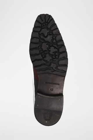 Derbys en cuir Jeff 14 - Bordeaux et bleu marine