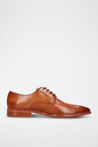 Derbys en cuir Dylan 1 - Camel