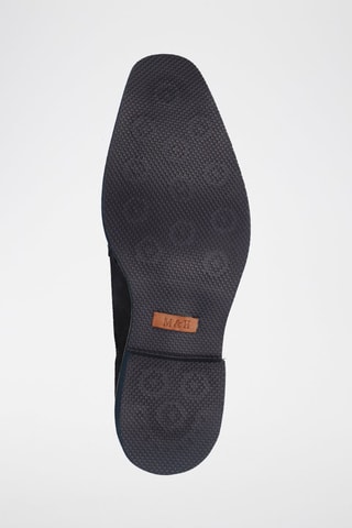 Derbys à boucles en nubuck Dino - Bleu marine