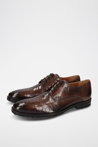 Derbys en cuir Flynn - Marron