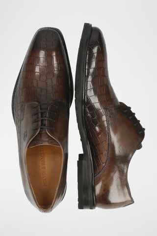 Derbys en cuir Flynn - Marron