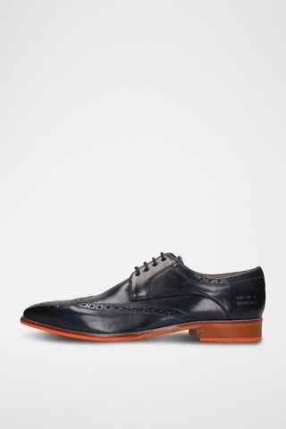 Derbys en cuir Lewis - Bleu marine