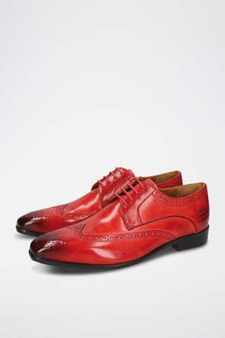 Derbys en cuir Lewis - Rouge