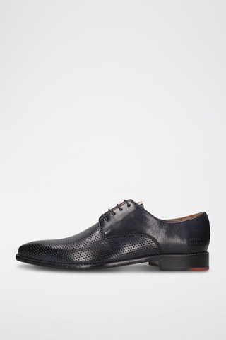 Derbys en cuir Dylan - Bleu marine