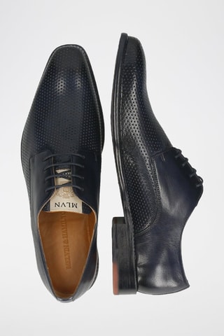 Derbys en cuir Dylan - Bleu marine