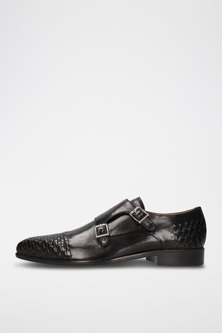 Derbys à boucles en cuir Lewis 16 - Noir
