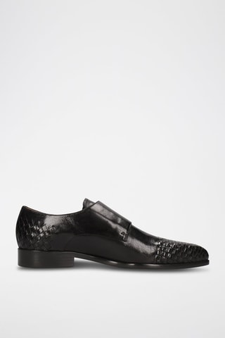 Derbys à boucles en cuir Lewis 16 - Noir