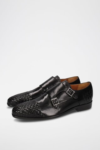 Derbys à boucles en cuir Lewis 16 - Noir