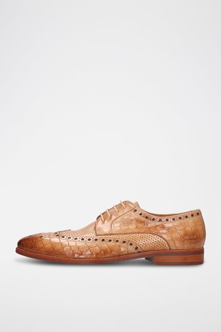 Derbys en cuir Flynn 4 - Beige