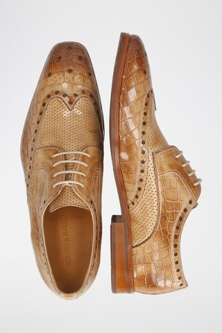 Derbys en cuir Flynn 4 - Beige