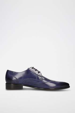 Derbys en cuir Toni 2 - Bleu cobalt