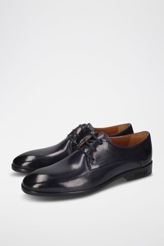 Derbys en cuir Primo - Bleu marine