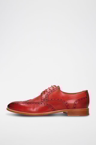 Derbys en cuir Bobby - Rouge
