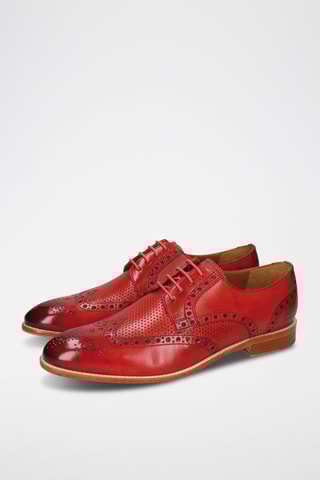 Derbys en cuir Bobby - Rouge