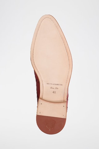 Derbys en cuir Bobby - Rouge