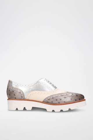 Richelieus en cuir Molly - Taupe