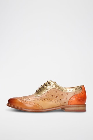 Richelieus en cuir Selina - Camel