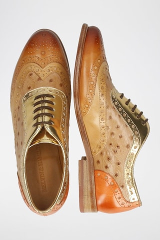 Richelieus en cuir Selina - Camel