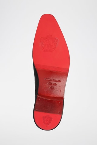 Richelieus en croûte de cuir Elvis - Noir