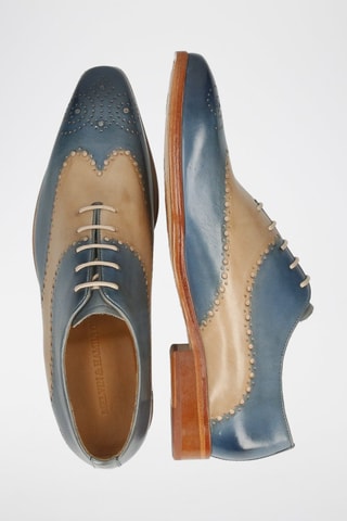 Richelieus en cuir Lance 41 - Bleu marine