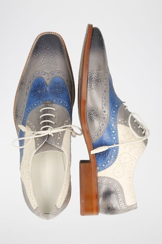 Richelieus en cuir Jeff - Blanc et ciel