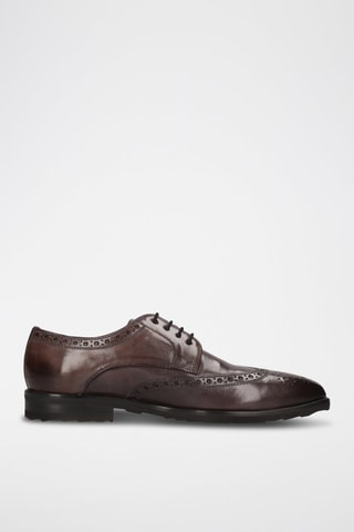 Richelieus en cuir Flynn - Marron