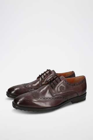 Richelieus en cuir Flynn - Marron