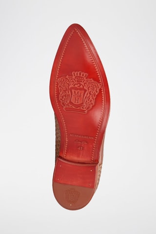 Richelieus en cuir Toni - Marron et rouge brique